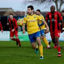 Danny Hollands was sent off for the second time this season in Southern League action for Gosport Borough