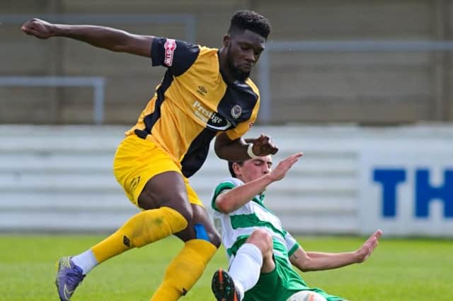 Striker Josh Oyinsan is currently on trial with Hawks