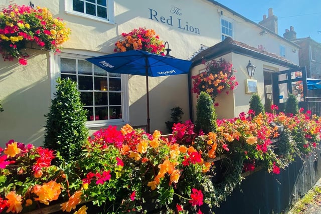 The Red Lion in High Street, Southwick - a 14 minute drive from Portsmouth via the B2177 - has a large beer garden with children's play equipment and wooden 'pods' for a more private experience.