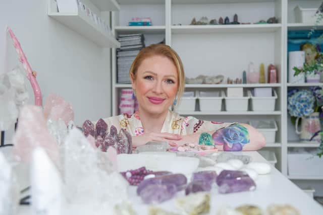 Molly Bean-Harding has a business called The Crystal Sky which she started over lockdown, she sells crystals and has grown a large following on Instagram.