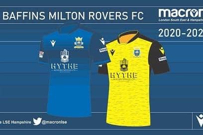 How Baffins' shirts will look next season with new sponsor Hythe Building Services' name on the front