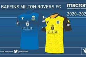 How Baffins' shirts will look next season with new sponsor Hythe Building Services' name on the front