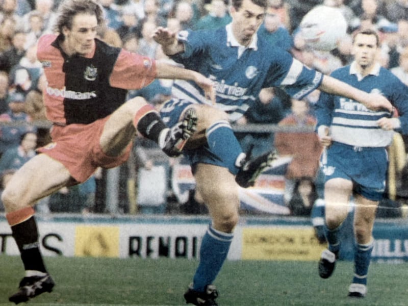A special away shirt worn by a special player - Paul Walsh
