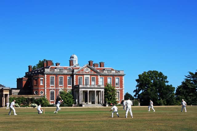Cricket outside Stansted House. Picture: Stansted Park Foundation