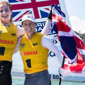Eilidh McIntyre, left, and Hannah Mills were due to compete for Great Britain in the 2020 Olympics in the 470 sailing event. Picture: Junichi Hirai