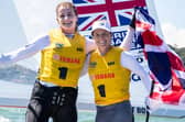 Eilidh McIntyre, left, and Hannah Mills were due to compete for Great Britain in the 2020 Olympics in the 470 sailing event. Picture: Junichi Hirai