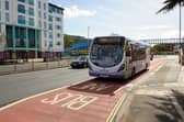 The bus lane in London Road, Hilsea 
Picture: Allan Hutchings (151531-276)