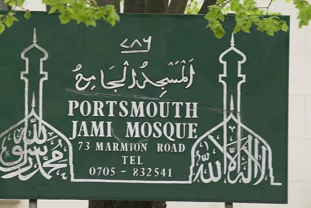 The Jami  Mosque in Marmion Road, Southsea
