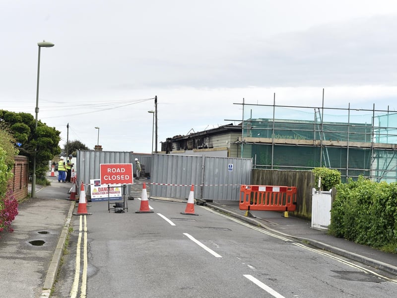 Demolition work began at the Osborne View pub in Hill Head, on Thursday, May 16, 2024.
Picture: Sarah Standing (160524-2580)