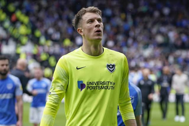 Pompey would like to recruit Matt Macey permanently from Luton following a successful loan, but they anticipate competition. Picture: Jason Brown/ProSportsImages