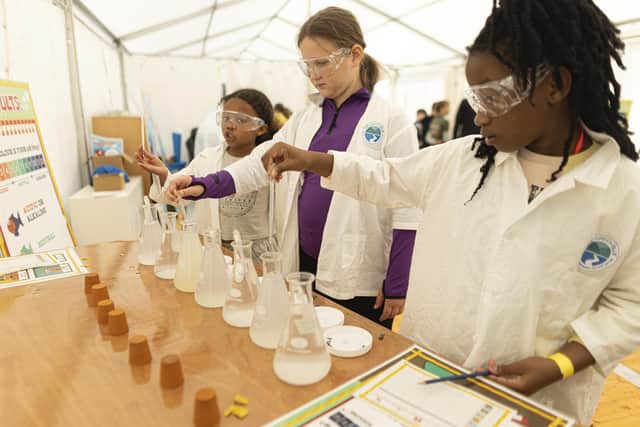 Local schoolchildren learn about marine biology. Picture by IKA Media / Mark Lloyd