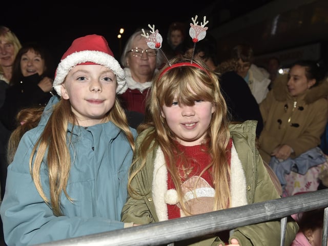 Friends and families enjoyed a festive evening with the Christmas lights being turned on in Portchester.  Picture: Sarah Standing (291124-6790)