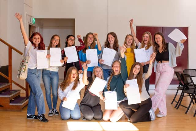 A-level results day at Portsmouth High School. Picture: Habibur Rahman