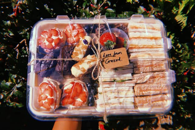 An afternoon tea Grazed board. Picture: Nehanda Roberts, Grazed