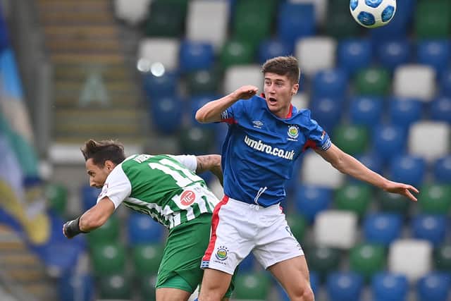 Linfield's Trai Hume is set to move to England. (Photo by Charles McQuillan/Getty Images)