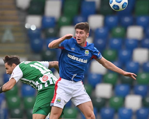 Linfield's Trai Hume is set to move to England. (Photo by Charles McQuillan/Getty Images)