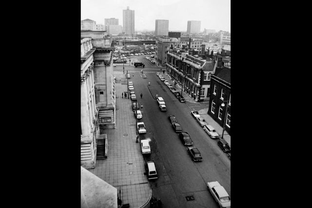Portsmouth Guildhall and Guildhall Square April 1972