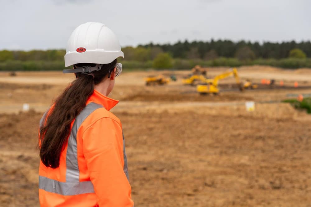 Work taking place at the Havant Thicket Reservoir site