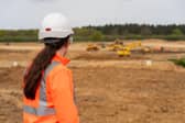 Work taking place at the Havant Thicket Reservoir site