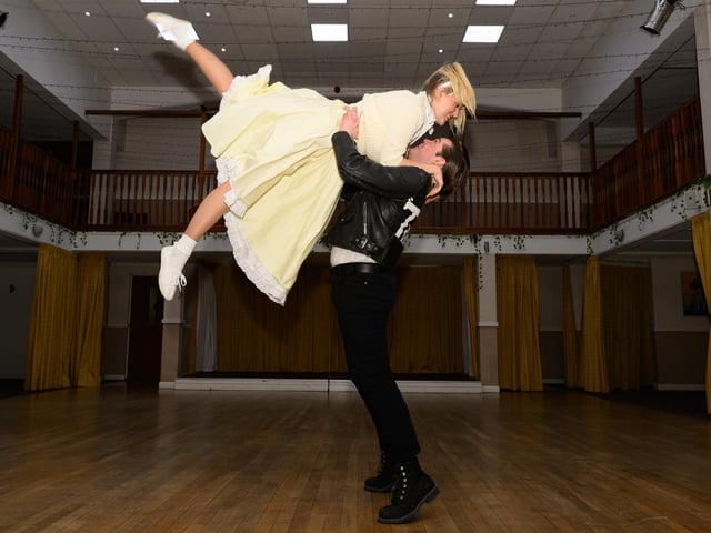 Pictured is: Poppy Bailey playing Sandy DumbrowskiJacob Bailey playing Danny ZukoPicture: Keith Woodland