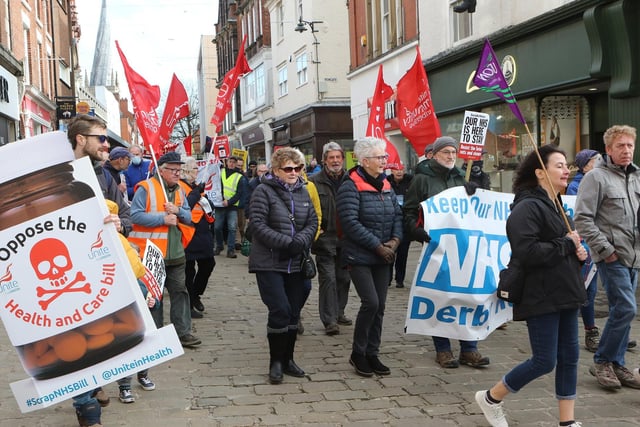 In a statement supporting the march, Chesterfield MP Toby Perkins said: "After more than a decade of austerity – despite heroic efforts by staff – the NHS is at breaking point. The Government will try to blame all this on the pandemic – but the truth is the NHS went into the pandemic with record waiting lists, 100,000 NHS vacancies and 17,000 fewer beds. The austerity agenda was an act of vandalism against the NHS and all of our public services – an act of vandalism that has resulted us all being expected to pay more in tax but waiting longer for care and treatment."