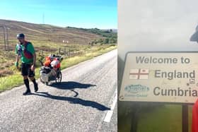 Lee Wingate, from Portsmouth, is walking and running 860 miles to set a World record whilst raising money for The Royal Marines Charity in memory of his grandad.