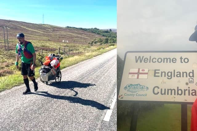 Lee Wingate, from Portsmouth, is walking and running 860 miles to set a World record whilst raising money for The Royal Marines Charity in memory of his grandad.