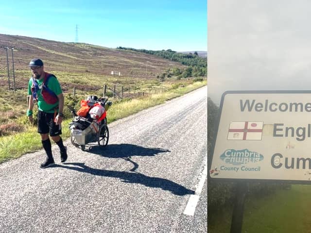 Lee Wingate, from Portsmouth, is walking and running 860 miles to set a World record whilst raising money for The Royal Marines Charity in memory of his grandad.