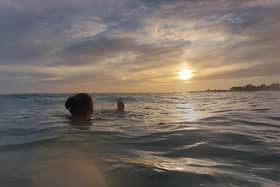 Chantelle Wyatt has made it her mission take a dip a day throughout October on Southsea seafront in aid of Surfers Against Sewage.