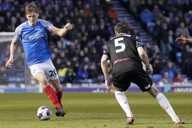Head coach John Mousinho is convinced Sean Raggett can fit into his Pompey style of play. Picture: Jason Brown/ProSportsImages