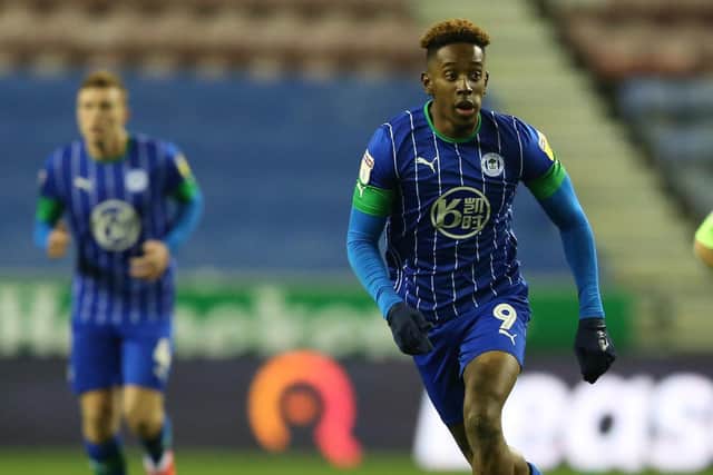 Jamal Lowe is now settled in his Wigan surroundings after making the switch in the summer. Picture: Charlotte Tattersall/Getty Images