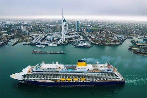 Spirit of Adventure in Portsmouth. Pic: Portsmouth International Port