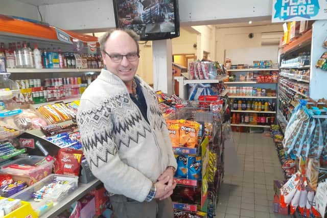 Shaun Cockram, who owns the Kwiki-Mart shop near where the search tent has been set up
Picture: Neil Fatkin