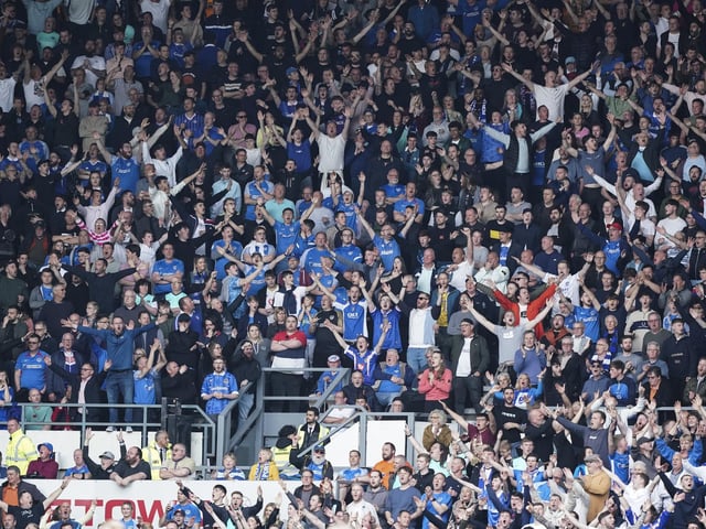 More than 3,000 fans made the trip to the Rams.