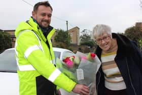 Wightlink Leading Rating Mark Mitchell went the extra mile when he realised distressed passenger Hilary Spinks, 70,  had missed out on her coach trip due to take her on a long-awaited holiday in Yorkshire.