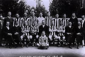 Buckland boys. Buckland Wesleyan FC in the 1913-14 season.