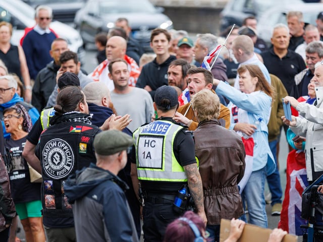 Southsea protest turned violent on Saturday