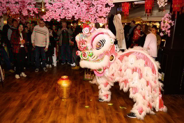 Compass Rose has celebrated the Chinese New Year with a dragon dance. 

Picture: Keith Woodland (100221-50)