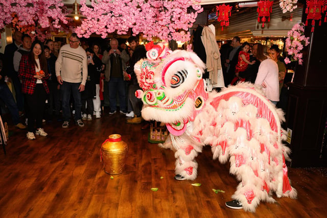 Compass Rose has celebrated the Chinese New Year with a dragon dance. 

Picture: Keith Woodland (100221-50)