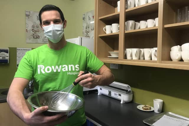 Great British Bake Off finalist Dave Friday will judge the Rowans' Great BIG Bake Off to raise funds for the hospice
