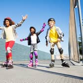 Rollerblading is a fun family activity. Just remember to wear elbow and knee pads for protection.