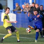 Jack Francis, right in action against Bournemouth on December 17 - the last time Baffins Milton Rovers played.
Picture: Chris Moorhouse