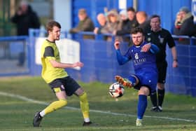 Jack Francis, right in action against Bournemouth on December 17 - the last time Baffins Milton Rovers played.
Picture: Chris Moorhouse