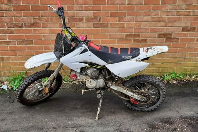 One of the bikes seized by officers. Picture: Havant Police Facebook