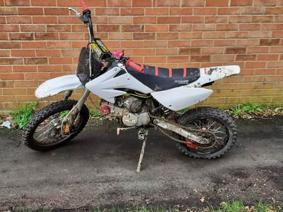 One of the bikes seized by officers. Picture: Havant Police Facebook