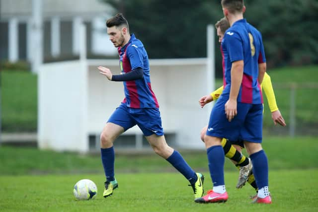 Tom Dinsmore on the ball for US Portsmouth last season. Picture: Chris Moorhouse