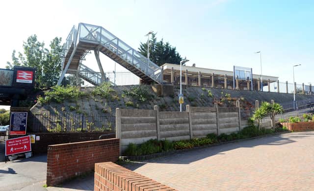 Portchester Railway Station in Hill Road. Picture: Sarah Standing (280920-4682)