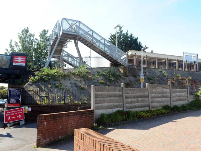 Portchester Railway Station in Hill Road. Picture: Sarah Standing (280920-4682)