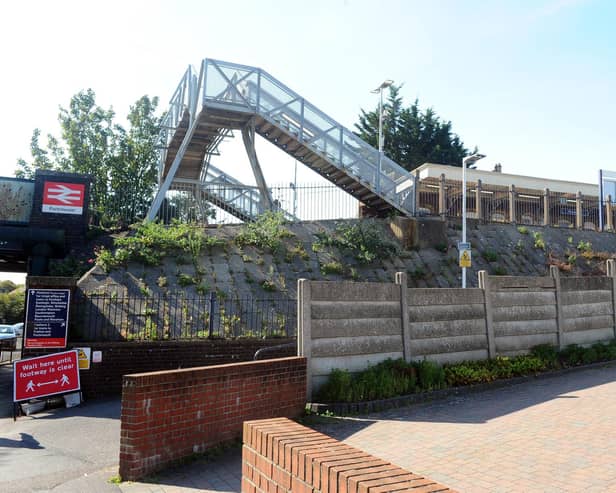 Portchester Railway Station in Hill Road. Picture: Sarah Standing (280920-4682)