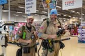 Ready to bust ghosts at the Cosplay for Poppies event in Havant. Pictured: Andy Hornby (44) and Craig Braisby (48). Picture: Mike Cooter (051122)